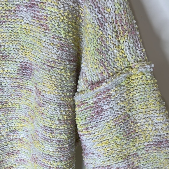 POL Chunky Knit V-Neck Oversized Distressed Sweater Size Large - Picture 12 of 16